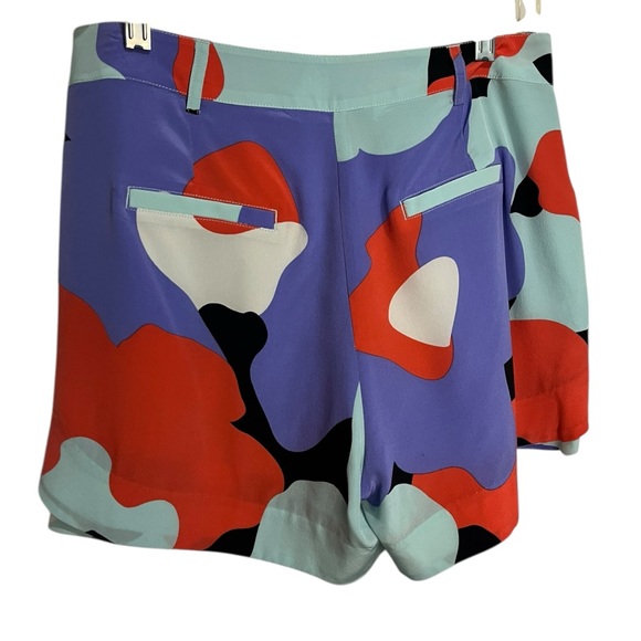 Colorful Women's Silk Shorts - Picture 2 of 5